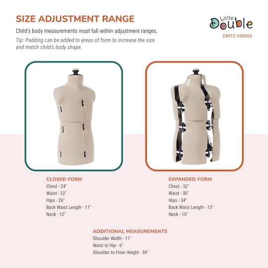 Dritz Little Double Child Dress Form With Adjustable Tri Pod Stand Michaels Dritz Little Double Child Dress Form With Adjustable Tri Pod Stand Michaels